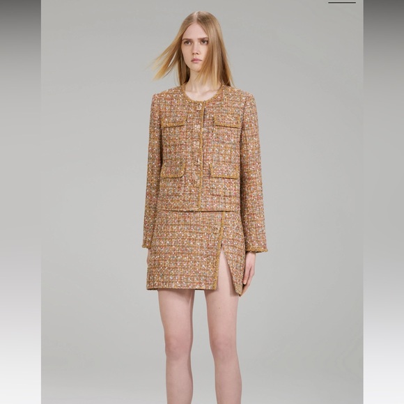 SELF-PORTRAIT
Embellished Bouclé Tweed Jacket size 6 - Picture 4 of 6